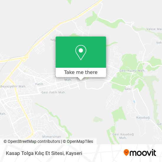 Kasap Tolga Kılıç Et Sitesi map