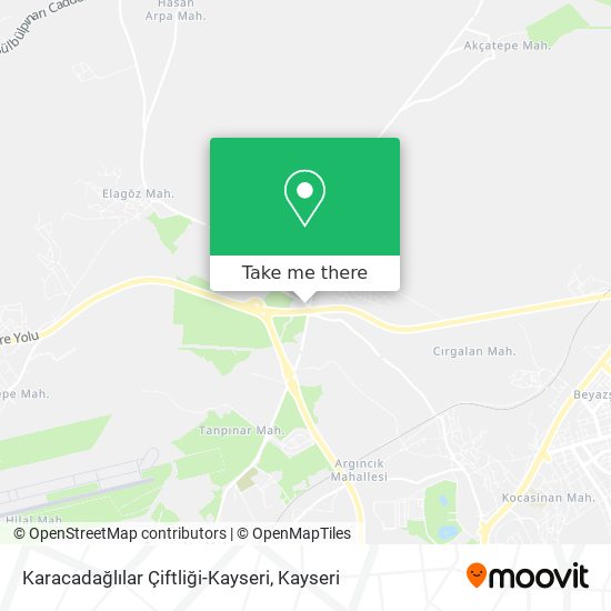 Karacadağlılar Çiftliği-Kayseri map