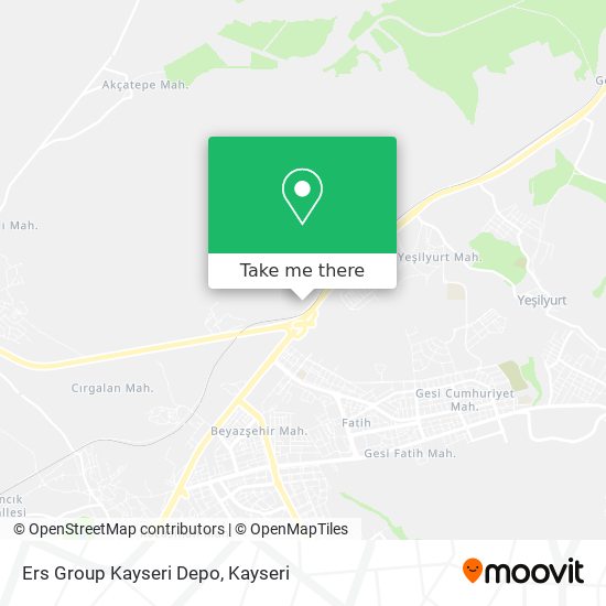 Ers Group Kayseri Depo map