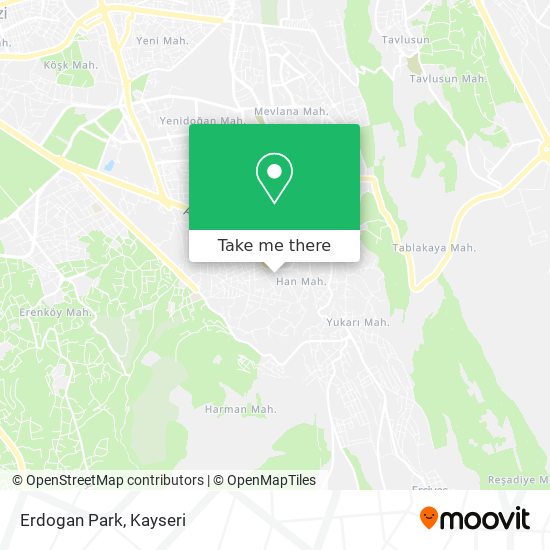 Erdogan Park map