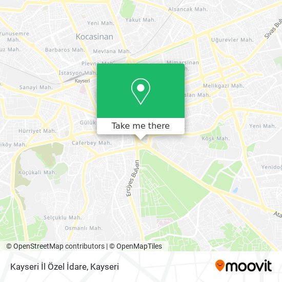 Kayseri İl Özel İdare map