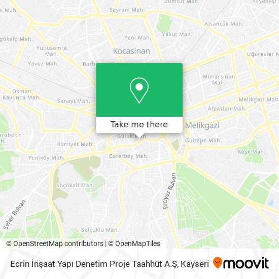 Ecrin İnşaat Yapı Denetim Proje Taahhüt A.Ş map