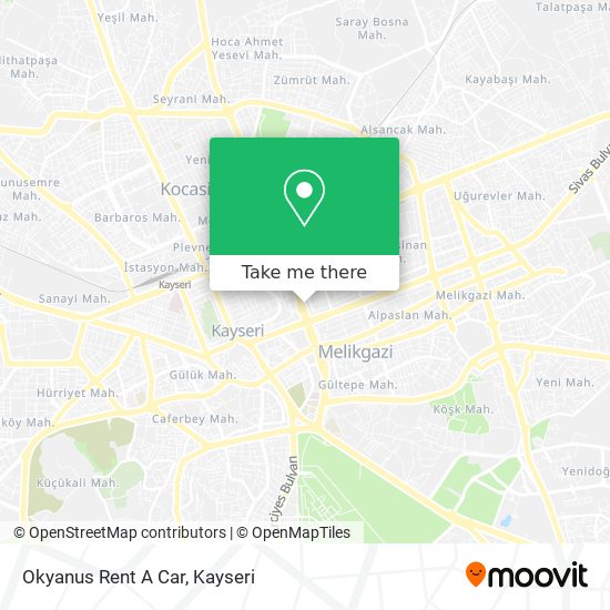 Okyanus Rent A Car map