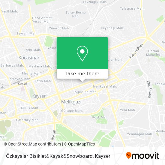 Özkayalar Bisiklet&Kayak&Snowboard map
