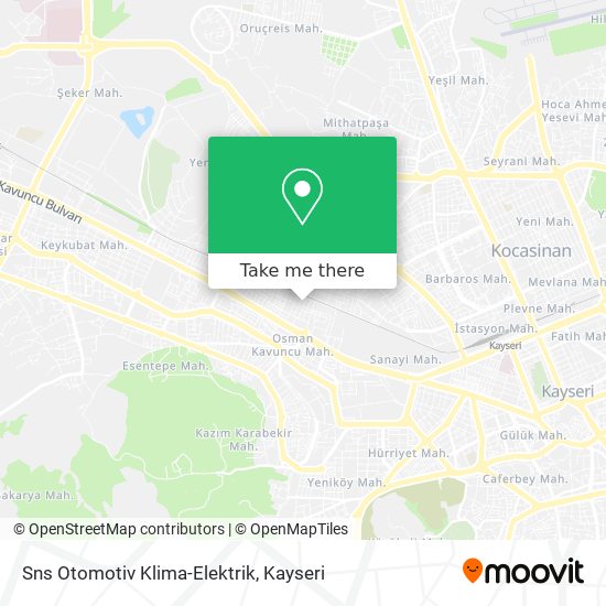 Sns Otomotiv Klima-Elektrik map