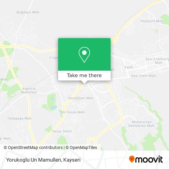 Yorukoglu Un Mamullerı map