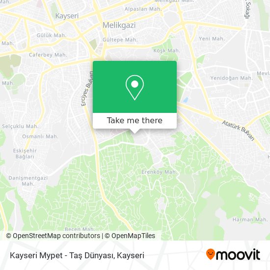 Kayseri Mypet - Taş Dünyası map