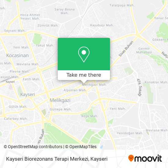 Kayseri Biorezonans Terapi Merkezi map