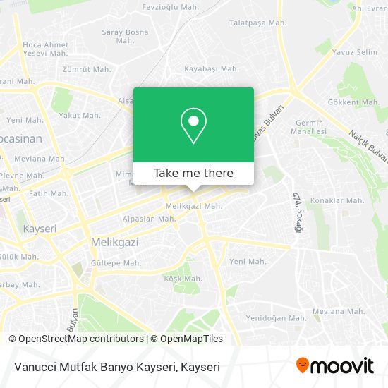 Vanucci Mutfak Banyo Kayseri map