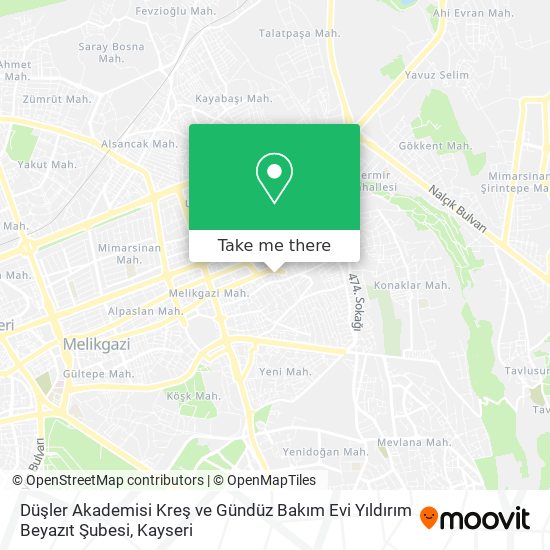 Düşler Akademisi Kreş ve Gündüz Bakım Evi Yıldırım Beyazıt Şubesi map