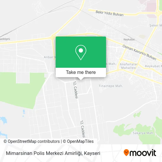 Mimarsinan Polis Merkezi Amirliği map