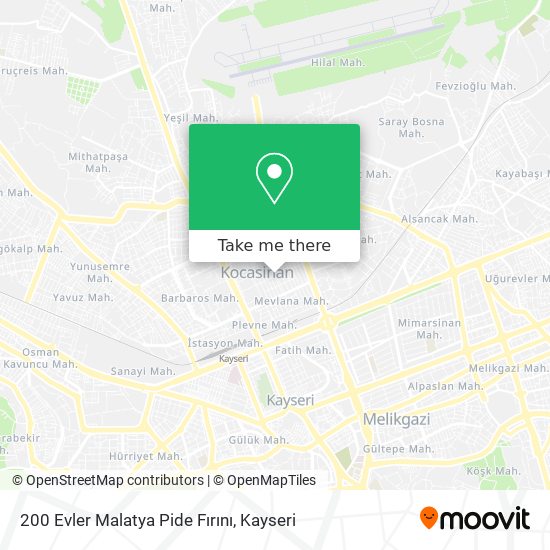 200 Evler Malatya Pide Fırını map