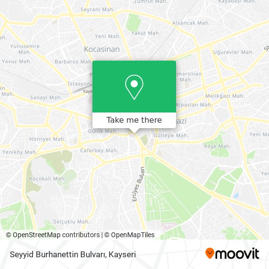 Seyyid Burhanettin Bulvarı map