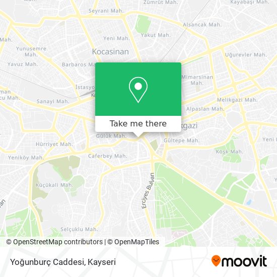 Yoğunburç Caddesi map