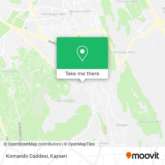 Komando Caddesi map