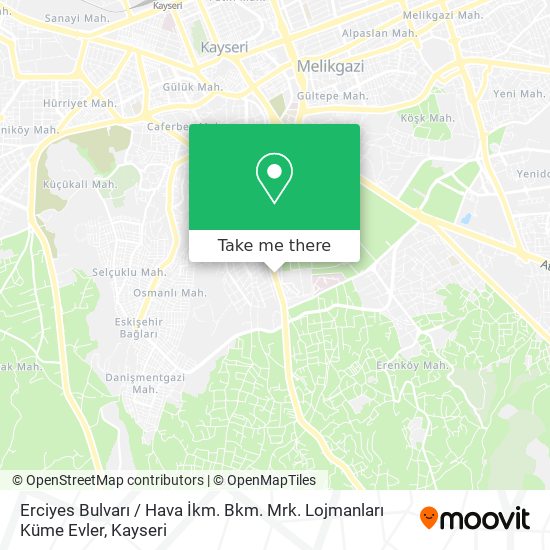 Erciyes Bulvarı / Hava İkm. Bkm. Mrk. Lojmanları Küme Evler map