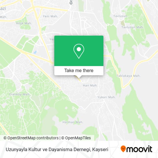 Uzunyayla Kultur ve Dayanisma Dernegi map