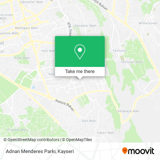 Adnan Menderes Parkı map