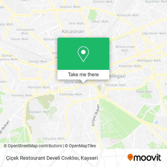 Çiçek Restourant Develi Cıvıklısı map