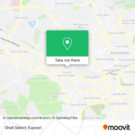 Shell Select map