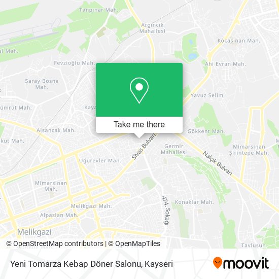Yeni Tomarza Kebap Döner Salonu map