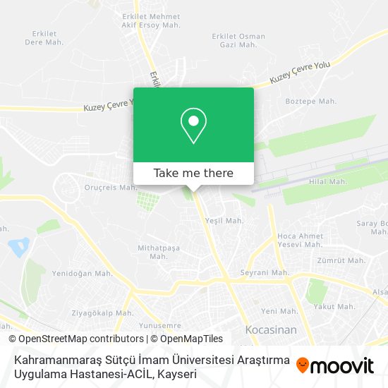 Kahramanmaraş Sütçü İmam Üniversitesi Araştırma Uygulama Hastanesi-ACİL map