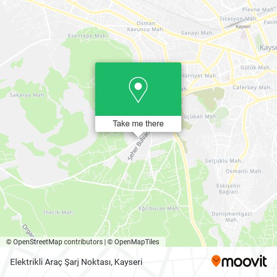 Elektrikli Araç Şarj Noktası map
