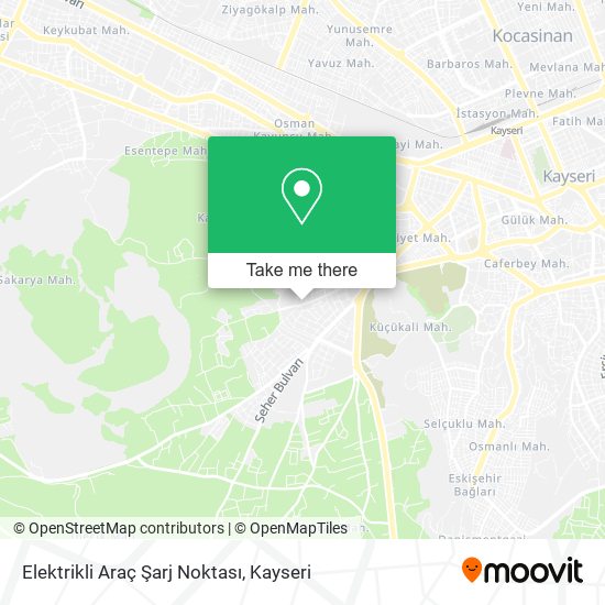 Elektrikli Araç Şarj Noktası map