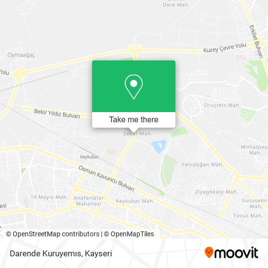 Darende Kuruyemıs map