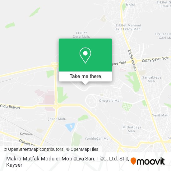 Makro Mutfak Modüler Mobi̇Lya San. Ti̇C. Ltd. Şti̇ map