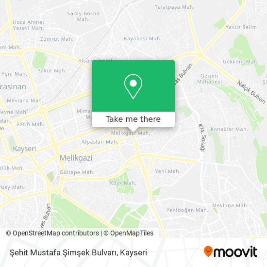 Şehit Mustafa Şimşek Bulvarı map