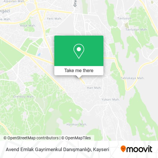 Avend Emlak Gayrimenkul Danışmanlığı map