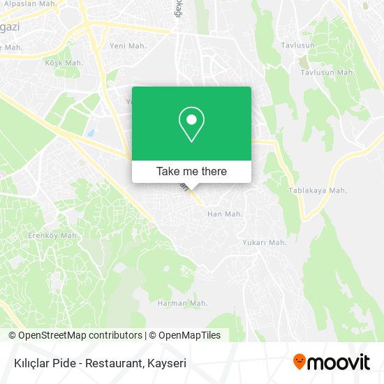 Kılıçlar Pide - Restaurant map