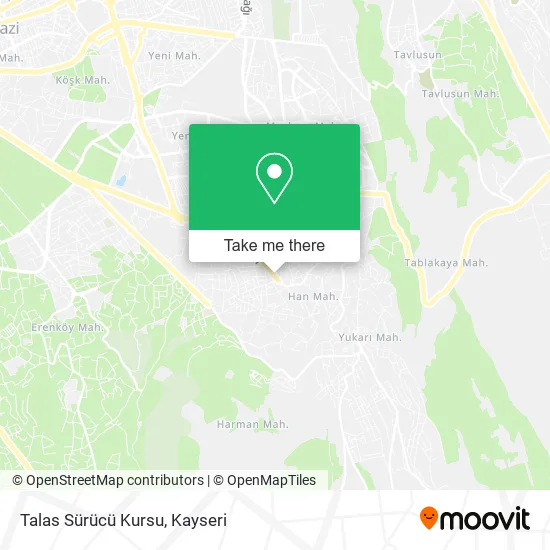 Talas Sürücü Kursu map