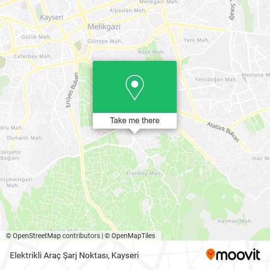 Elektrikli Araç Şarj Noktası map