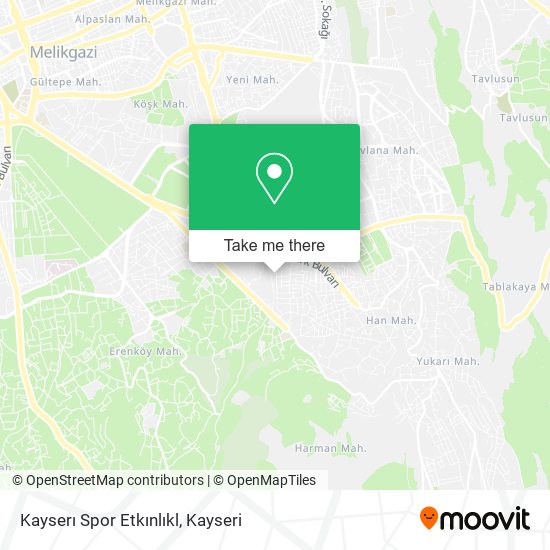 Kayserı Spor Etkınlıkl map
