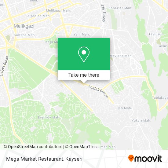 Mega Market Restaurant map