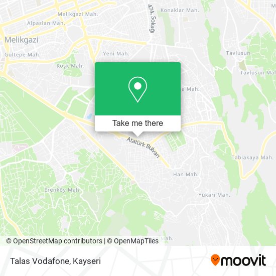 Talas Vodafone map