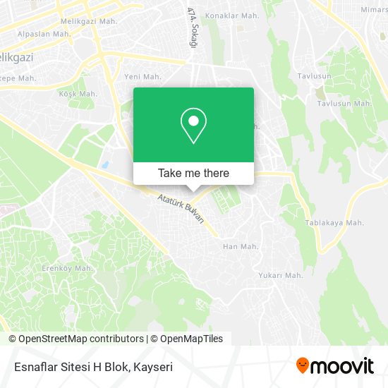 Esnaflar Sitesi H Blok map