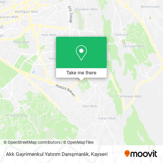 Akk Gayrimenkul Yatırım Danışmanlık map