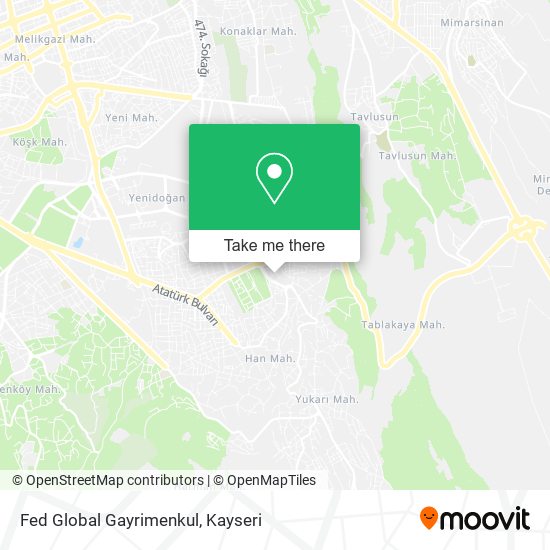 Fed Global Gayrimenkul map