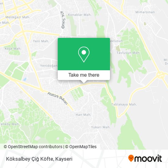 Köksalbey Çiğ Köfte map
