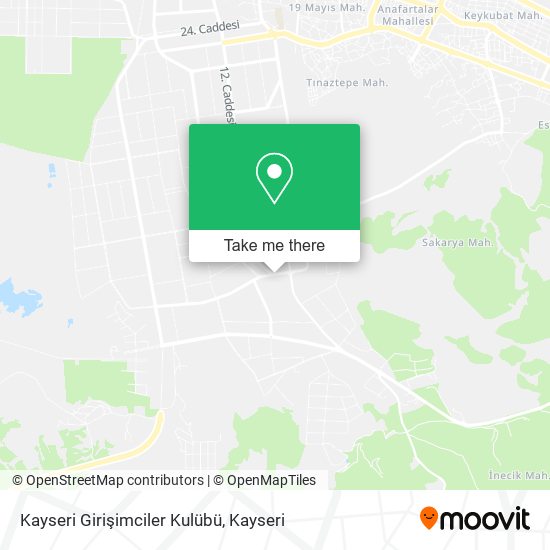 Kayseri Girişimciler Kulübü map
