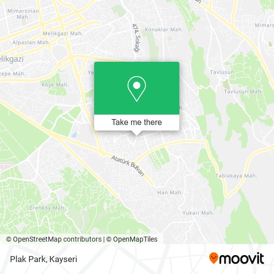 Plak Park map