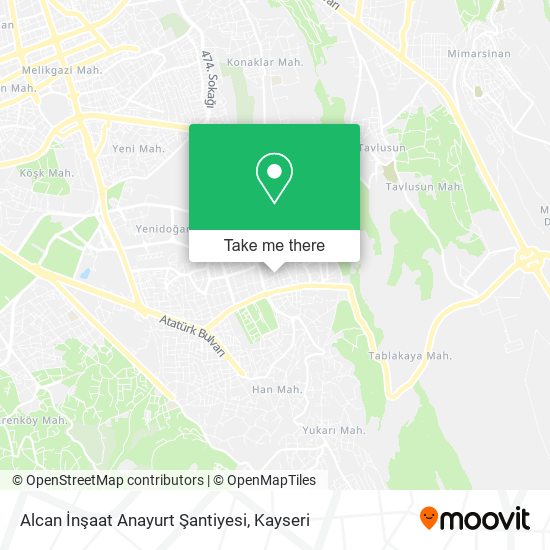 Alcan İnşaat Anayurt Şantiyesi map