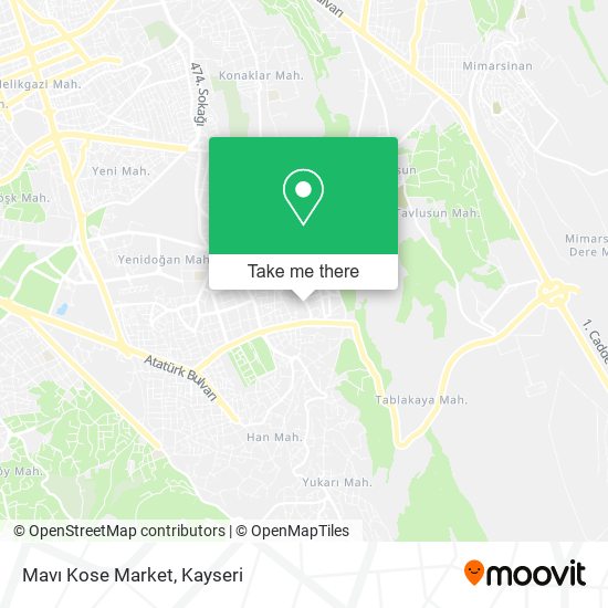 Mavı Kose Market map