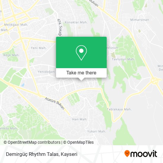 Demirgüç Rhythm Talas map