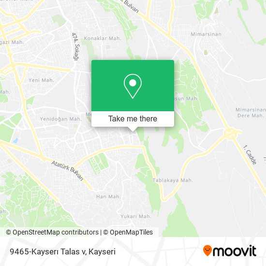 9465-Kayserı Talas v map