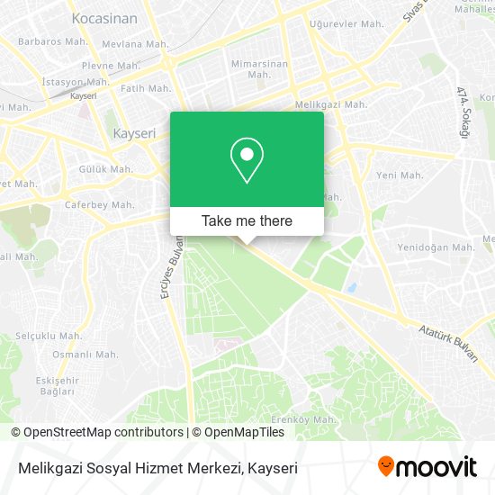 Melikgazi Sosyal Hizmet Merkezi map