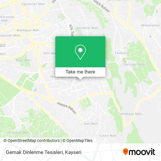 Gemak Dinlenme Tesisleri map